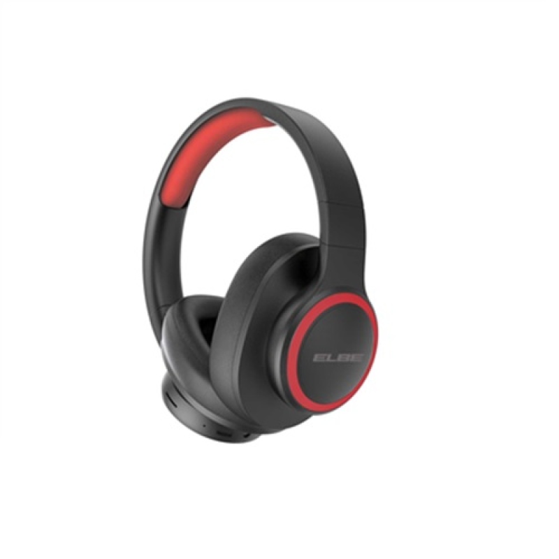 Eksperta Baleares.AURICULAR DE DIADEMA BLUETOOTH PLEGABLE NEGRO/ROJO