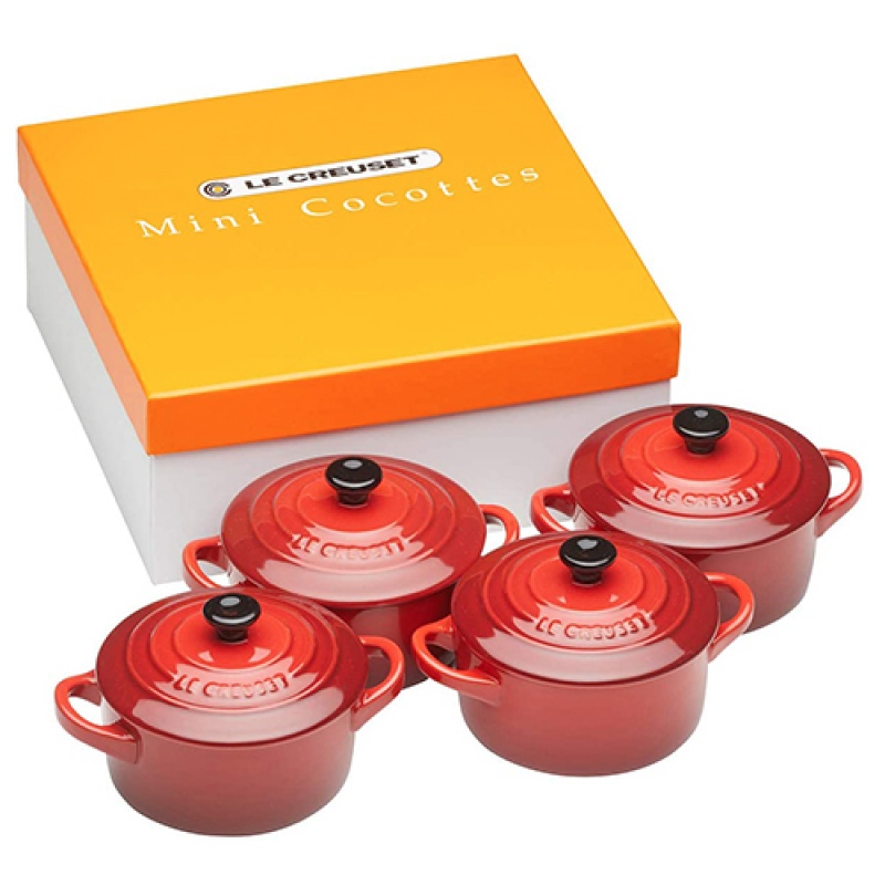 Eksperta Baleares.SET 4 MINI COCOTTE CEREZA
